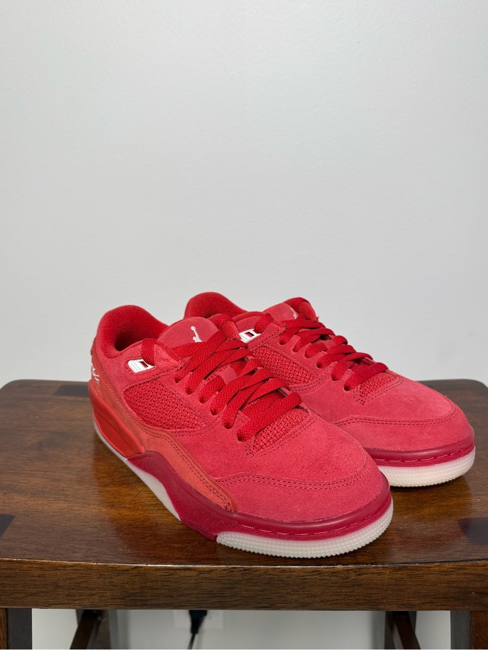 Jordan Flight Court Varsity Red Women’s 6 FZ9854-601 Suede Shoes New No Box
